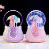 Bola de Cristal Musical con Nieve y Luz Estilo Ins Soñador Nube Flotante Canción de Amor, Exquisito Regalo para Niñas, Dropshipping