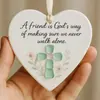 Nuevo Decoración de Amistad de Vidrio Marino en Forma de Corazón de Amazon