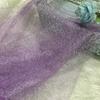 Tela de araña de seda dorada y plateada con hilo desordenado, hecha a mano, para decoración de bodas, ropa, exteriores, diseño de escena, tela COS