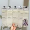 Nuevo Estilo Otoño e Invierno para Mujer: Calcetines holgados estilo Old Money, Calcetines altos, Calcetines holgados de encaje de color liso, Calcetines con separación de dedos para mujer