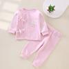 [frete de produto único] roupa de monge para recém-nascido classe a conjunto infantil com cadarço primavera e outono traje para bebê