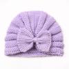 Nuevo Bebé Lindo Sombrero con Lazo Estilo Europeo y Americano Sombrero de Lana Tejido Cálido para Niños Sombrero para Bebé