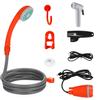 Ducha de Coche Portátil para Exteriores USB Inalámbrica Doble Propósito Camping Baño Transfronterizo Inglés Portátil para Exteriores