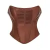 Novo Estilo Europeu e Americano Tubo Modelador Curto Corset Sexy Peça Externa Estilo Corte Zíper Modelador de Cintura