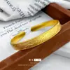 Oro Arena Vietnamita Nuevo Estilo Chino Artesanía Tradicional en Oro Paisaje de Mil Millas Cepillado Arena Granallada Pulsera Brazalete para Mujer Venta al por Mayor