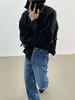 Suéter Decorativo com Botões de Marca Tendência Estilo Coreano Design de Nicho para Homens e Mulheres Suéter Jaqueta Solto Outono e Inverno para Casais