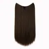 Mecha de Peruca Shangmao Fibra Química Fosca Seda de Alta Temperatura Mecha de Peruca Feminina Peça Única Extensão de Cabelo Longo Liso Cortina de Cabelo de Fio de Seda de Peixe