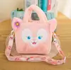 Bolso de Peluche para Mujer, Lindo y Suave, Bolso Pequeño de Hombro Femenino, Nuevo Bolso Cruzado Estilo Japonés Perezoso 2025