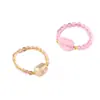 Anillo Pixiu de cristal natural, con cuarzo rosa, amatista, cuarzo fresa, citrino y piedra lunar, con banda elástica, adecuado tanto para hombres como para mujeres