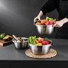 ¡Guau! Lavabo Personalizado de Acero Inoxidable 304, Bol para Cocinar Ensaladas, Lavabo para Lavar Verduras, Lavabo Doméstico Multiusos, Grado Alimenticio, Estilo Europeo Transfronterizo
