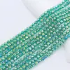 Perlas de cristal de 8 mm de alta transparencia y brillo, hechas a mano, accesorios de joyería para bricolaje, cadena para teléfono móvil, pulsera, material decorativo.