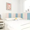 Tatami Bolsa Suave Pared Anticolisión Adhesivos de Pared Pisando Arroz Pared de Cama Pared de Cama para Habitación Infantil Autoadhesivo Kang Tela Tecnológica para Pared