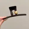 Elegante Pinza para el Cabello con Lazo Estilo Nuevo 2026 para Mujer, Cabello Semirecogido, Pinza de Garra para la Parte Posterior de la Cabeza para Cabello Fino, Sensación de Alta Gama, Pinza de Tiburón