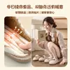 Pantuflas de algodón antideslizantes para mujer, nuevo modelo 2026 para otoño e invierno, uso en interiores en casa, suela suave, silenciosas, mullidas, cálidas pantuflas de algodón para mujer