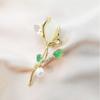 Broche de Alta Qualidade de Luxo Guofeng Feminino de Jade Natural Hetian Pérola de Água Doce Calcedônia Acessórios para Roupa