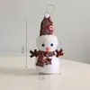 Muñeco de Nieve Navideño Decorativo de Pensamiento de Siete Colores Caja Floral Empaque Floral Decoración de Regalo Flores Suministros de Empaque Festivo