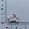 Parche de Resina de Unicornio Lindo de Dibujos Animados Funda para Teléfono Móvil Zapatos Croc Pasador de Flores Diadema Adhesivos para Taza de Agua Accesorios Al Por Mayor