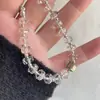 [Remolino Estrella Prisma] Estilo Chino Cubo de Azúcar Blanco Pulsera de Temperamento Sencillo Pulsera Regalo para Niñas Pulsera de Piña