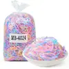 Diadema Gelatina Colorida Banda de Goma Desechable Alta Elasticidad Duradera Lazo para el Cabello