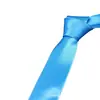 Corbata de Grupo de Satén de 8 cm Corbata para Hombre de Color Sólido Azul Corbata para Boda Negocios Padrino de Boda Monocromática Corbata Negra
