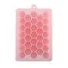 Disponível 33 Cubos Colmeia Integrada Bandeja de Gelo de Silicone com Tampa, Criativa DIY Caseira Caixa de Cubos de Gelo Molde de Cubos de Gelo