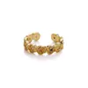 Comercio Exterior Transfronterizo Anillo de Rosa Romántica Retro Francesa Microincrustado de Circonita de Color Anillo Floral de Lujo Ligero Elegante para Mujer