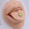 Uña de lengua de láser uña de labio uña de oreja puente de oreja leche DingTalk uña de lengua acero de titanio joyería de piercing corporal hot girl 316L transfronterizo