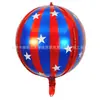 Globo de Película de Aluminio Rayado con Estrella de 22 pulgadas Decoración para Fiesta Escolar Centro Comercial Baile de Graduación KTV Celebración Accesorios