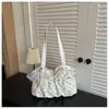 Nova Bolsa de Ombro Plissada com Bolinhas Estilo Coreano Outono 2026 para Mulheres, de Alto Valor, Exquisite e Fashion para o Trabalho e o Dia a Dia