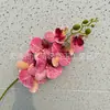 7 Orquídeas Phalaenopsis Artificiales para Arreglos de Boda, Flores Falsas para Decoración del Hogar, Arte Floral para Decoraciones de Boda, Compra en Lote Pequeño