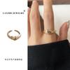 Lan Zhi Chapado en Oro Real Simple Planeta Amor Metal Viento Frío Joyería Anillo de Apertura para Niña de Hardware de Corea del Sur para Mujer