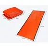 Saco de Dormir Multifuncional Aislado con PE Saco de Dormir Térmico Engrosado Naranja para Exteriores Emergencia Impermeable Resistente al Frío Especial para Supervivencia
