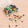 Alfinetes redondos 4*15mm em caixa quadros de cortiça marcadores para parede de fotos alfinetes de mapa tachinhas alfinetes de globo alfinetes brancos 5mm