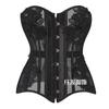 Body Bone Jacket Slim-Fit Strap Court Corset Malha Perspectiva Tecido Flor Exterior Vestindo Plástico Cintura e Quadril Corset Top