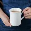 Taza Recta de Cerámica de Alta Calidad para Desayuno en Casa, Taza de Café para Oficina, Taza de Cerámica Creativa Nórdica