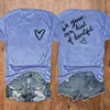 Camiseta de Mujer "Sé Tu Propio Estilo Hermoso" Impresa 180g Transfronteriza - Diseños Inspiradores al Frente y Atrás,
