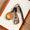 Nuevo Colgante de Llavero Colgante para Bolso Caliente Transfronterizo Color Maillard de Cuero de Rosquilla Colgante para Lanyard de Teléfono Móvil