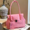 Bolsa de Axila Patchwork Color Block Retrô Estilo Coreano de Alta Qualidade Bolsa de Ombro Única Versátil da Moda Bolsa Tote para o Dia a Dia Feminino
