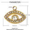 Bolso con Ruedas Transfronterizo Patines Acero Inoxidable Colgante DIY Estrella Femenina Ojo del Diablo Collar Acero de Titanio Colgante de Joyería
