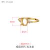 Soporte de Anillos Japonés y Coreano de Plata 925 para Mujer, Soporte de Anillos de Cera de Abejas y Jade Hetian 3*5*7*9*11 4*6*8*10*14