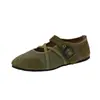 Zapatos Mary Jane de ballet de suela blanda para mujer, nuevo modelo de otoño 2026, zapatillas deportivas casuales con correa cruzada, zapatillas de entrenamiento A-Gang