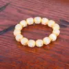 Pulsera para mujer de oro vietnamita con cuentas de ágata de imitación de microexplosión al por mayor y flor hueca chapada en oro