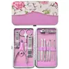 Conjunto de Cortadores de Unha de Aço Inoxidável, Conjunto Completo com 12 Peças, Ferramentas de Manicure e Beleza, Kit de Beleza, Cortadores de Unha, Conjunto de Tesouras de Unha