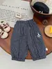 Pantalones de Algodón Puro para Bebé Estilo Nuevo de Primavera Unisex para Niños Estilo Coreano Retro Cuadros Casuales Pantalones Tipo Linterna Versátiles Pantalones Harem Modernos