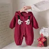 Macacão Bebê Primavera & Outono Roupas Bebê Menino Roupas de Outono Super Fofas Estilo Coreano Jaquetas para Bebê Saída Roupas com Veludo