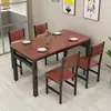 Conjunto de mesa e cadeiras de jantar para apartamentos pequenos, uso doméstico, mesa de jantar para sala de estar, estilo moderno simples, adequado para restaurantes e imóveis para aluguel