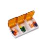Pastillero sellado de tres compartimentos mini portátil almacenamiento para el cuidado de la salud pastillero caja multifuncional pastillero promocional regalos al por mayor