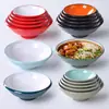 Tazones de melamina para fideos, tazones cónicos especiales para restaurantes de fideos, tazones de sopa y fideos de imitación de porcelana para restaurantes comerciales, tazones para fideos de res, tazones grandes para sopa picante