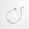 Colgante de Letra Inglesa de Amor Casual y de Moda Estilo Ins Femenino Elegante Pareja Pulsera de la Suerte Fabricante Stock Listo