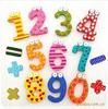 Pegatinas simbólicas para refrigerador, suministros de educación temprana, pegatinas de madera para refrigerador, pegatinas magnéticas digitales de madera para refrigerador, 15 piezas/juego